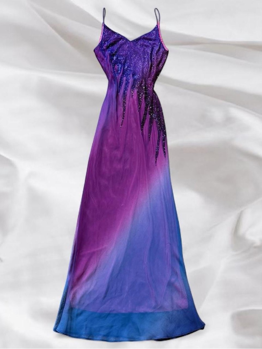 Y2K Beaded Ombré Gown
